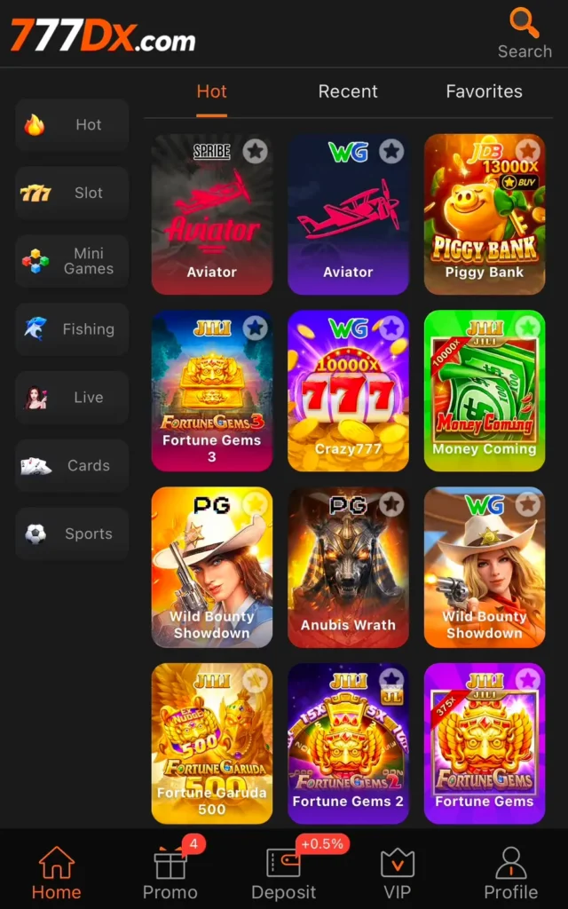 777 DX Game